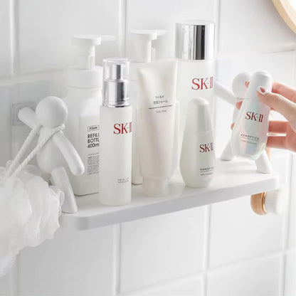 9271 Wall Mounted Bathroom Shelf – Self-Adhesive Plastic Rack