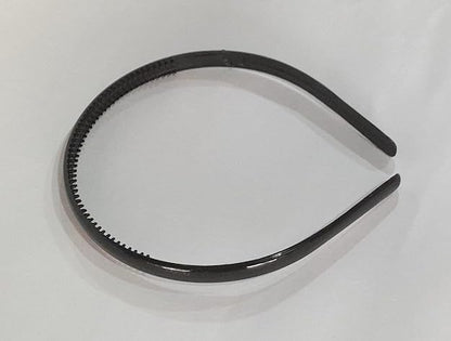 TM0266 Plastic Plain Black Headband
