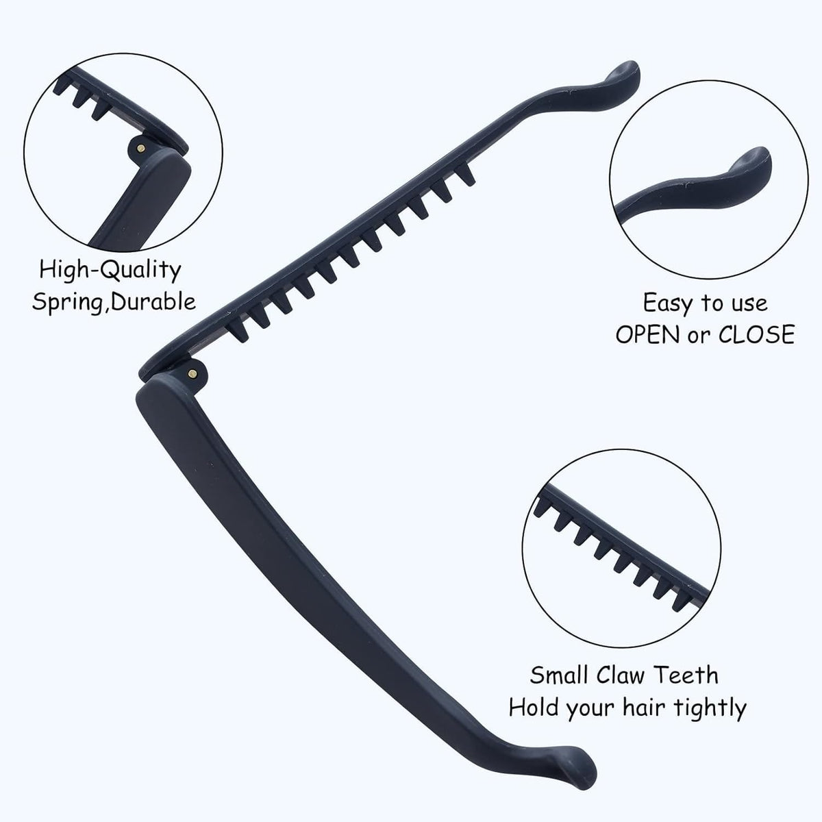 AM1033 Large Banana Hair Clip 1 Pack