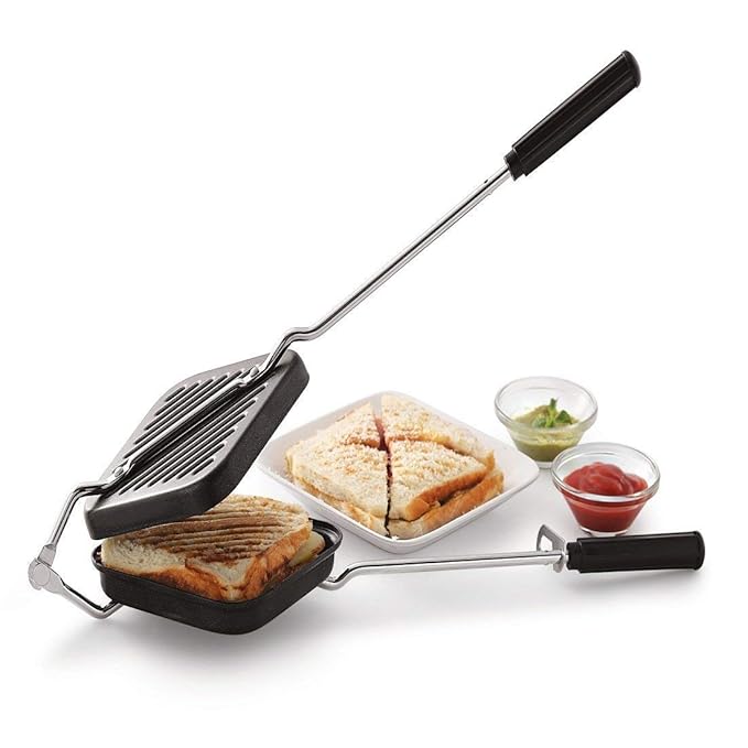 AM3583 Toster Black Grill Wire Handle Sandwich Maker