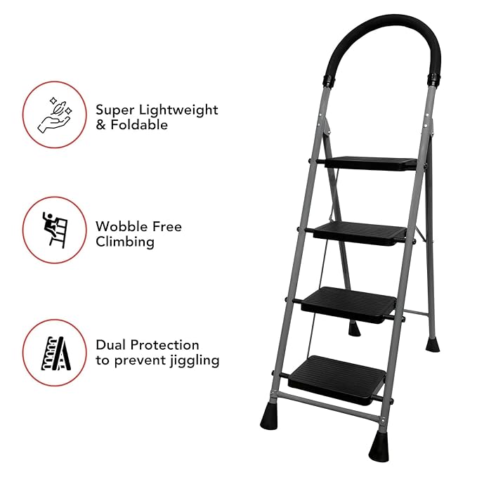 AM7012 Foldable 4 Step Ladder