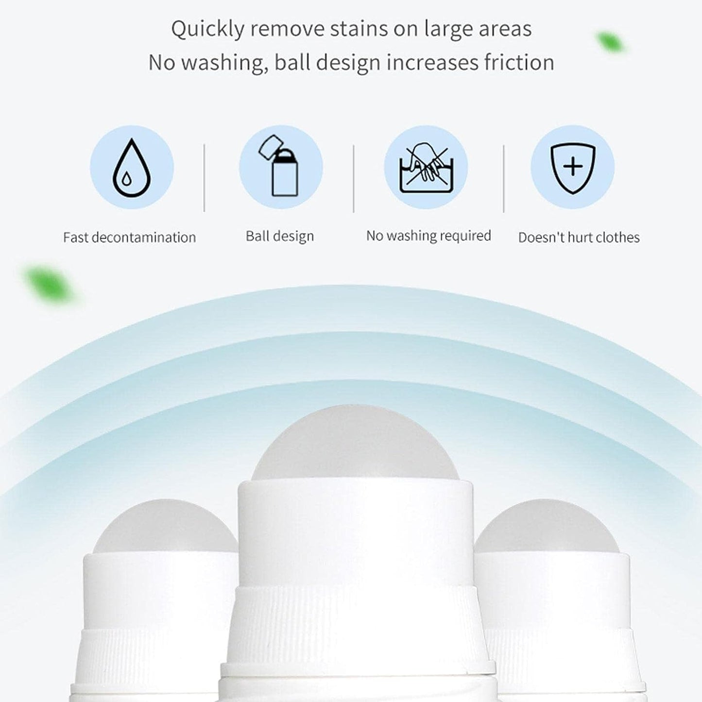 AM7759 Clothes Stain Remover Bead Design Emergency Stain Rescue Roller-ball Cleaner for Natural Fabric Removes Oil Almost All Types of Fabrics