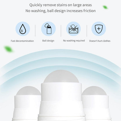 AM7759 Clothes Stain Remover Bead Design Emergency Stain Rescue Roller-ball Cleaner for Natural Fabric Removes Oil Almost All Types of Fabrics