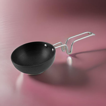 AM3581 SS Tadka Pan Gas StoveTop Compatible For Kitchen Size 10cm