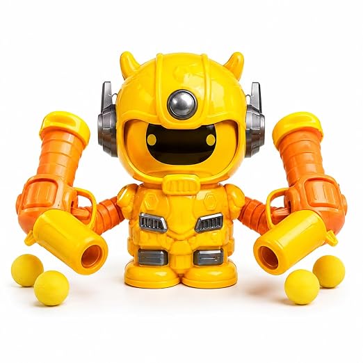 A06655 Double Shooter Robot Toy with Foam Balls for Kids