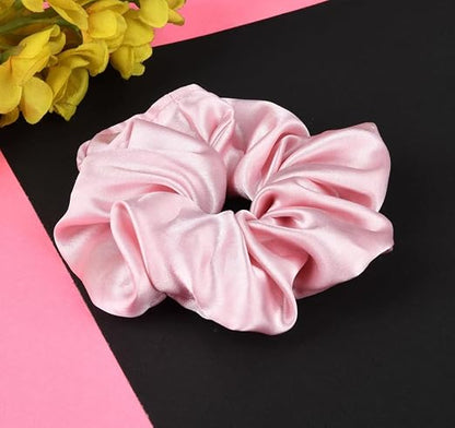 TM0060 Silk Scrunchies for Women (Baby Pink)