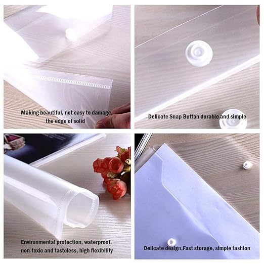 AM3528 Aerotix Document Button Bag Folder Transparent (1pcs) - (Code : 230P)