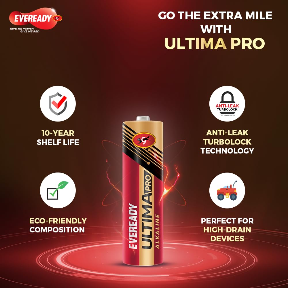 AM0784 Eveready Ultima AA Battery 400% Long Lasting