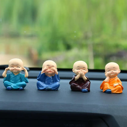 AM6886 Baby Monk Buddha Statue - Pack Of 4pc