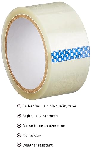 AM0293 (PACK OF 1)Clear Packing Tape (Transparent )  - 3inch - BOPP Industrial Packaging Tape