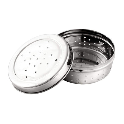 AM5330 Hole Dabba Stainless Steel Coriander Storage Box Small