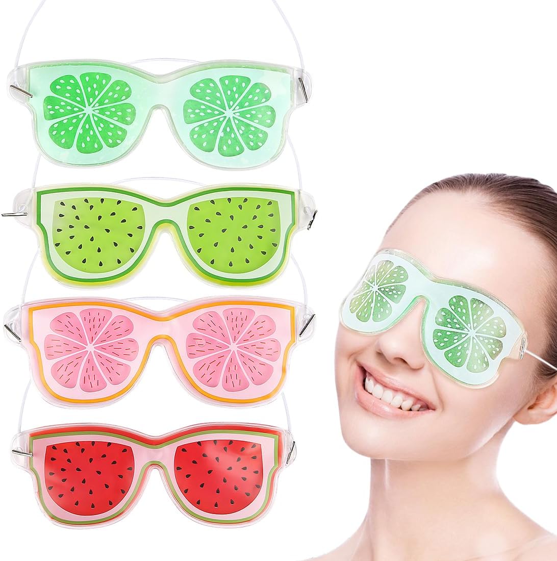 AM7565 Mirale Fruit-Themed Cooling Gel Eye Mask for Sleeping & Relaxation (1-Pcs)