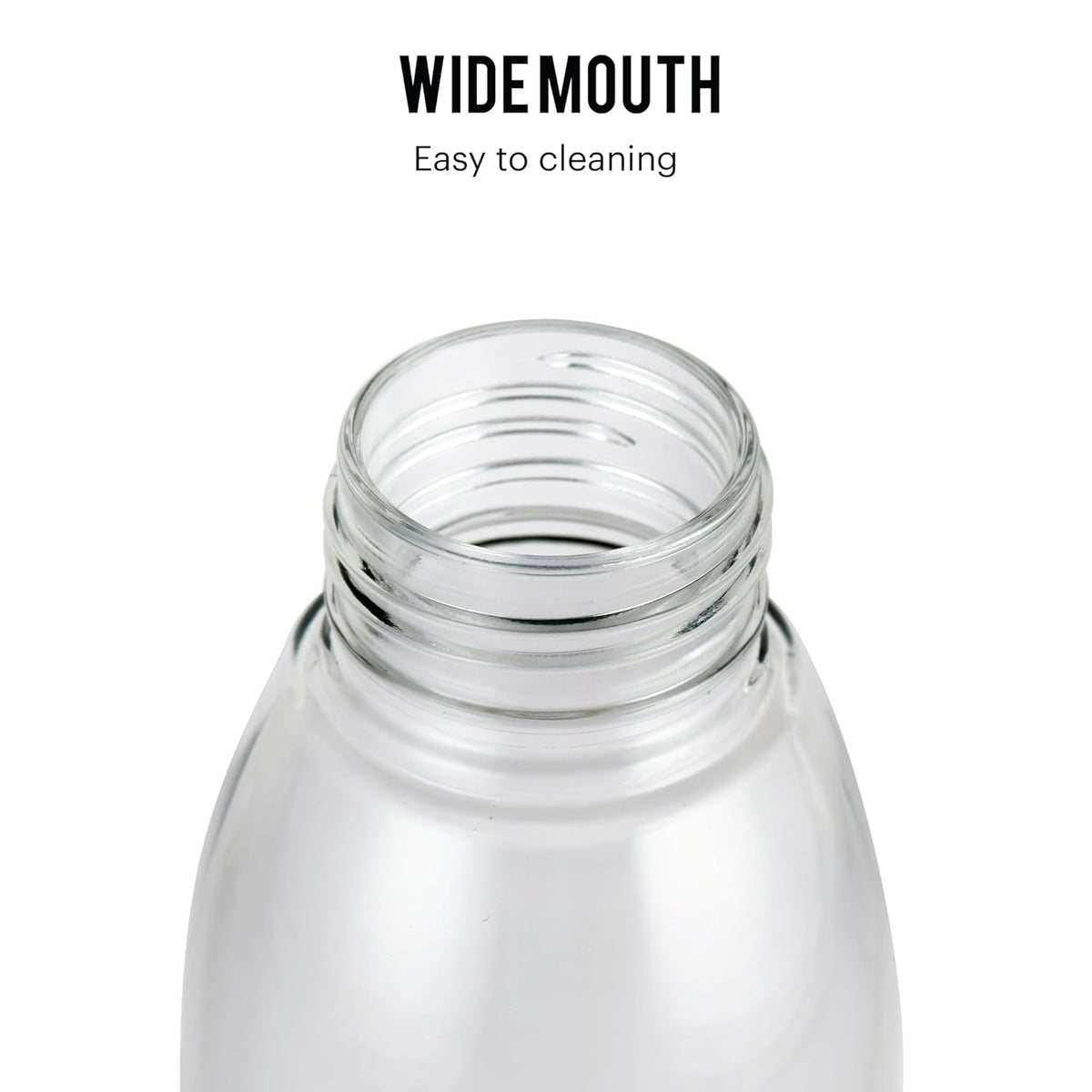 AM2665 CELLO Hydra 900 Glass Fridge Water Bottle with Plastic Cap