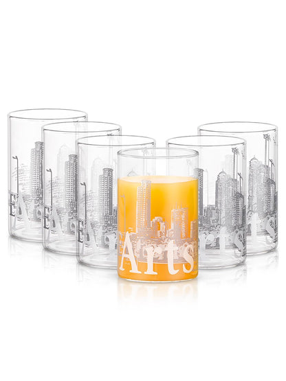 AM3675 Borosil Roma Series 295ml Drinking Glass 6Pcs Set (BVVROMAME295)