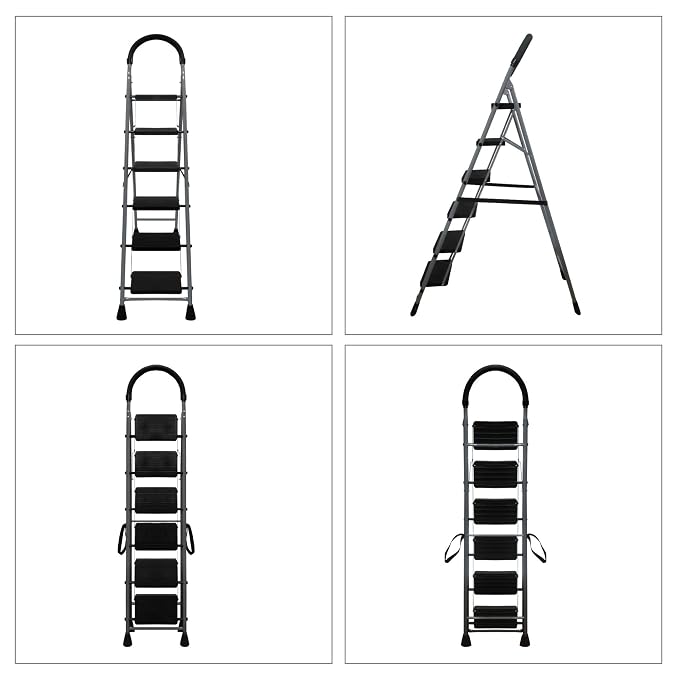 AM7014 Foldable Ladder for Home 6 Steps
