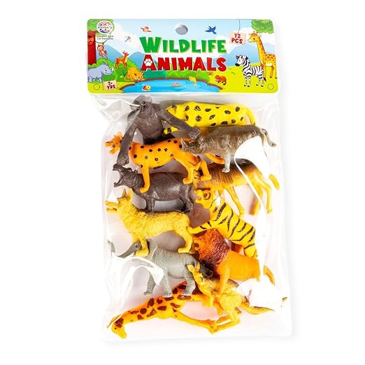 TM0223 8 Piece Set Realistic Looking Zoo Jungle Animal Figure Toy Set