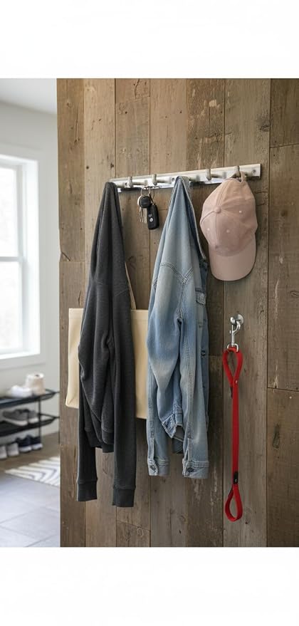 AM6853 Steel Wall Hanger 6 khunti clothing rail hanger