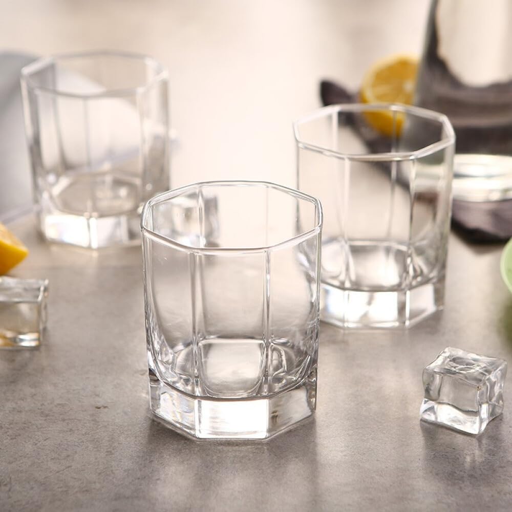 AM5372 Deli Glass Press Tumbler Set of 6 Transparent