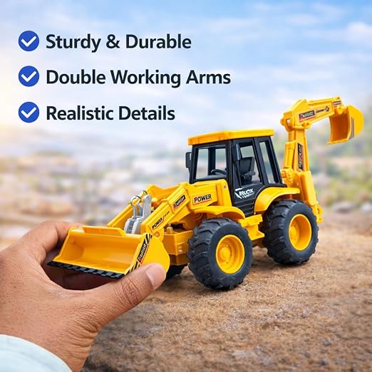 TM0221 JCB Kids 3 in 1 Toy Bulldozer