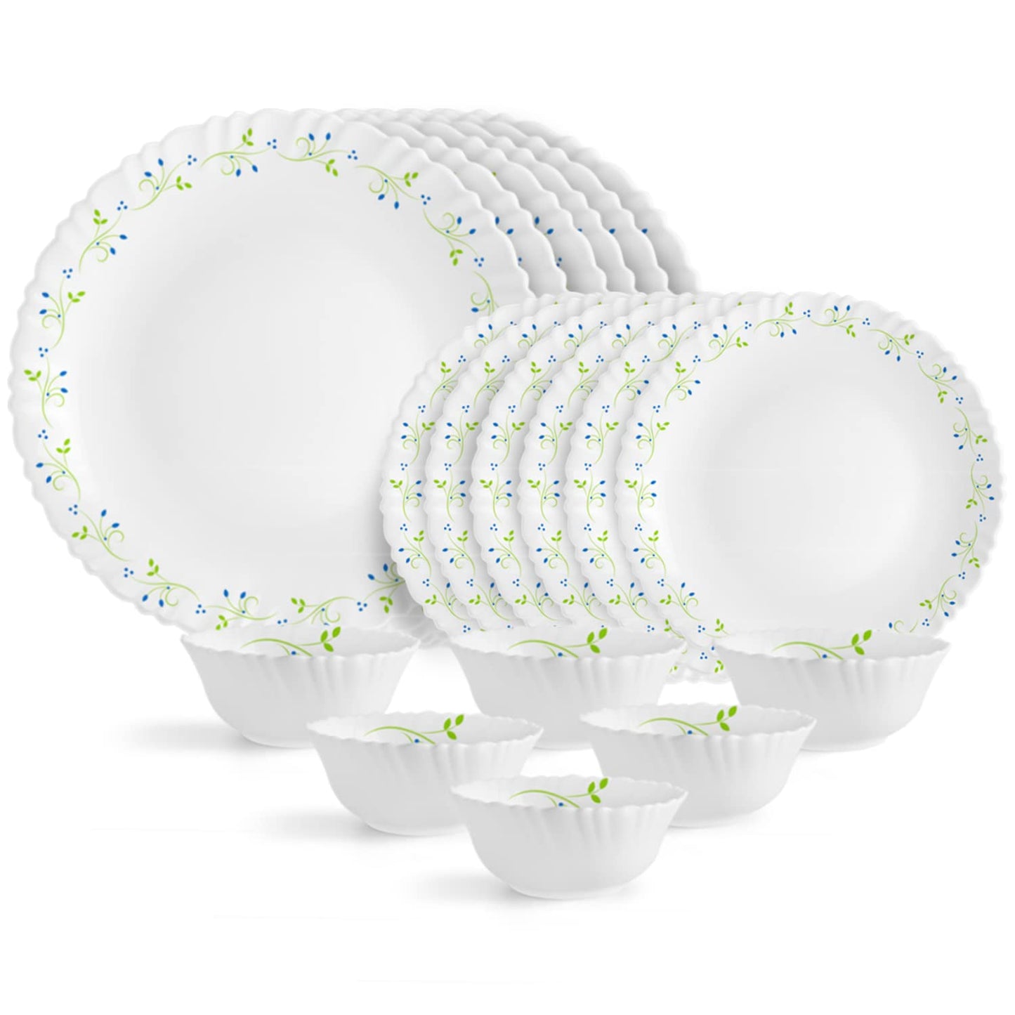 AM0637 Cello Opalware Imperial Opalware Dinner Set, 33 Units, White
