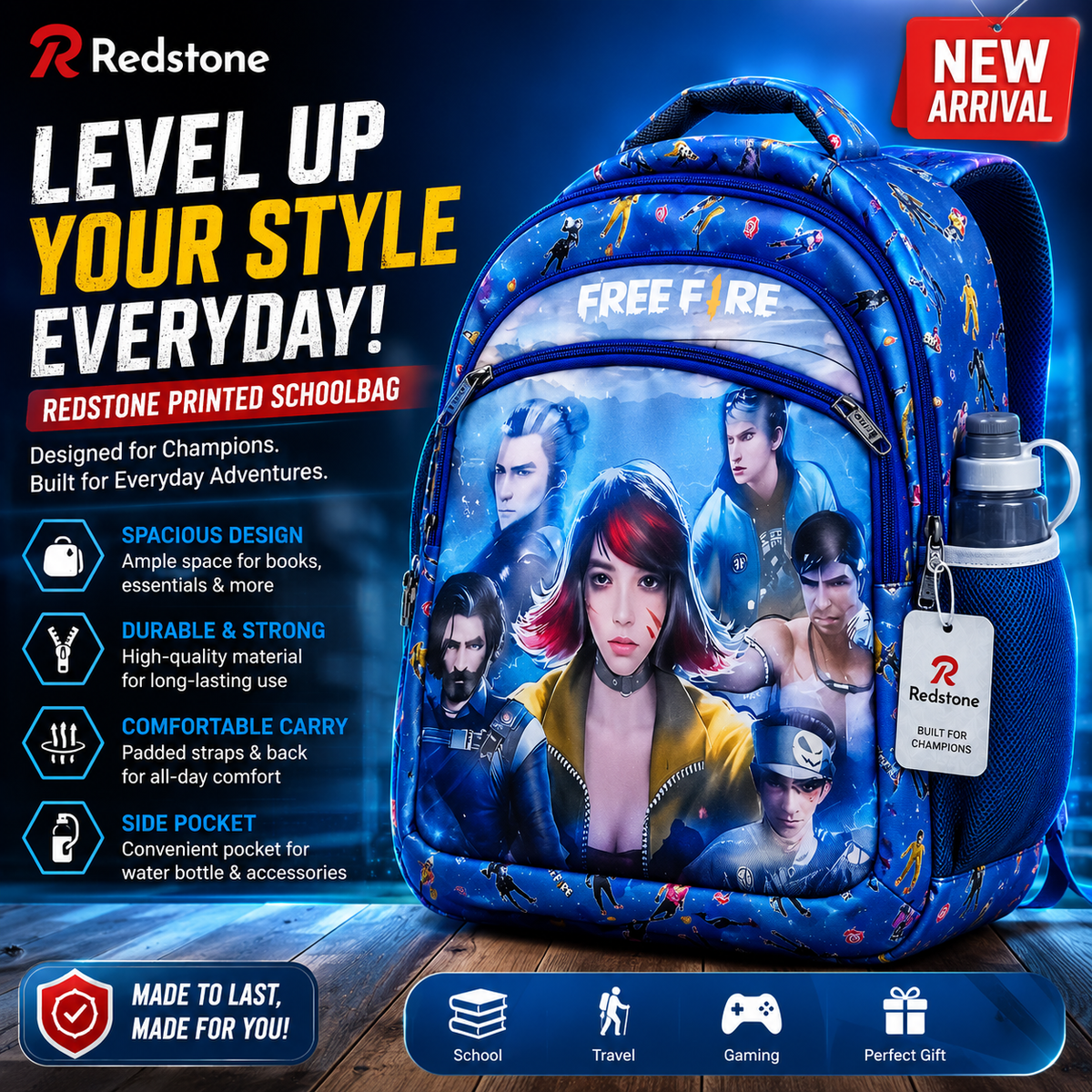 AM7035 Printed Schoolbag