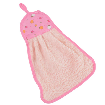 5040 Microfiber Wash Basin Hanging Hand Kitchen Towel Napkin with Loop