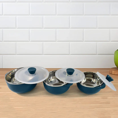 11540 Apex Microwave-Safe Serving Bowl 3 Pcs Set (700ml, 1000ml, 1400ml)