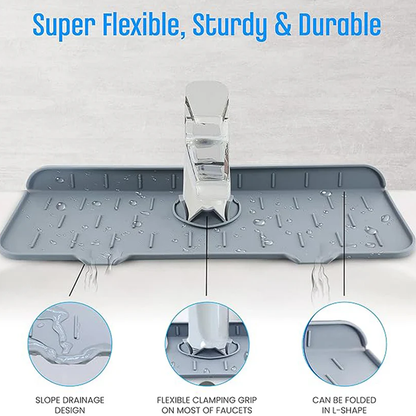 18814 Silicone Sink Faucet Pad / Mat (1 Pc / 33x12 Cm)