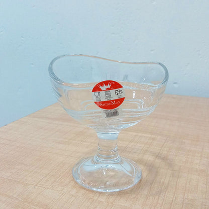 AM5995 Elegant Glass Ice Cream & Dessert Bowl 2 Pcs