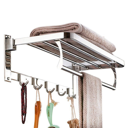 0314 Bathroom Accessories Stainless Steel Folding Towel Rack [24 inch]