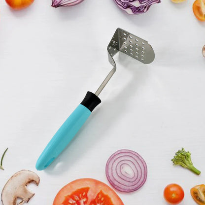 11707 Apex L-Handle Stainless Steel Potato Masher Ergonomic Grip (1 Pc)