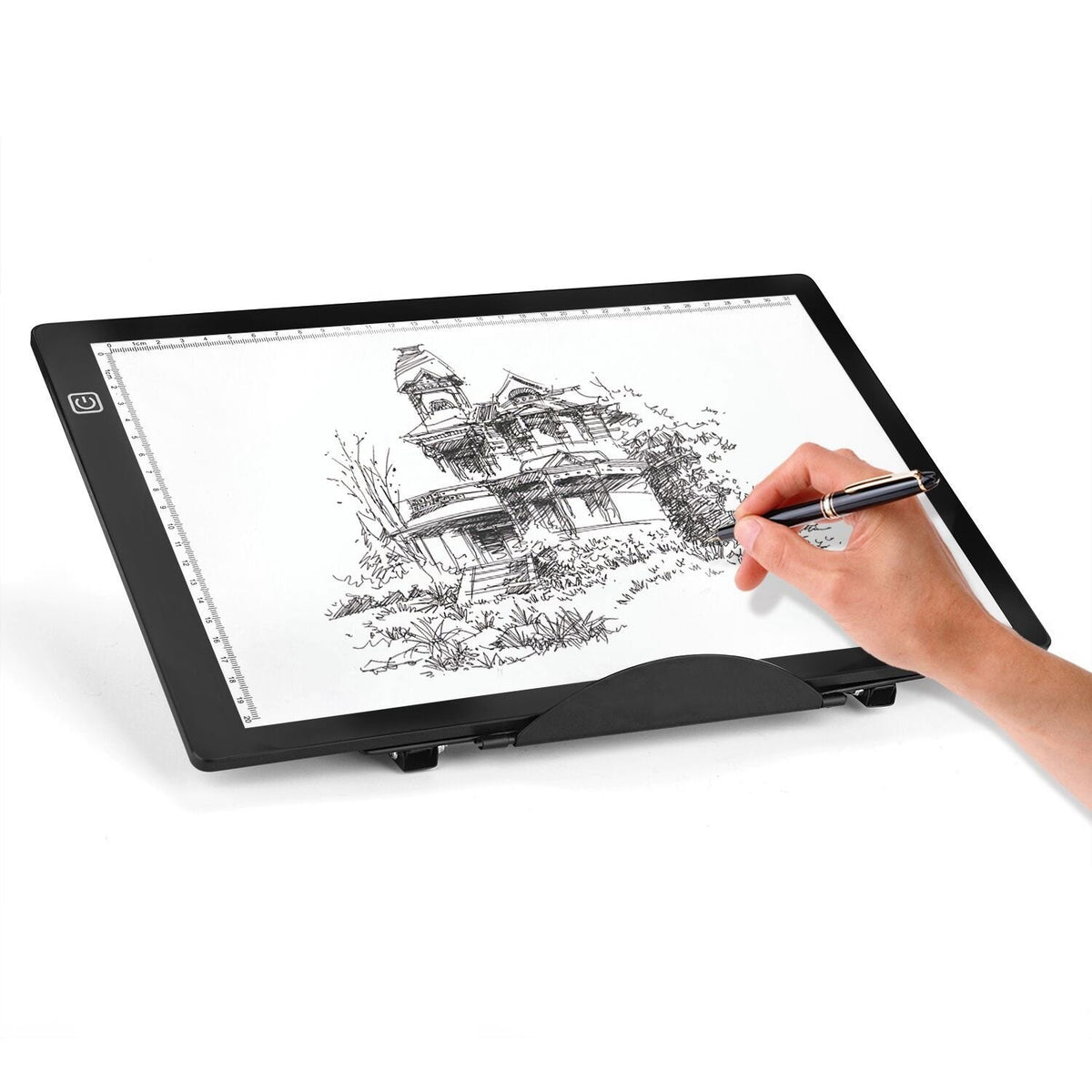 3371 Multifunctional 7 Angle Points Foldable Metal Stand Light Box Pad Stand for DIY 5D Diamond Painting Light Pad and A4 LED Light Pad Board Tablet and Book Reading Rack