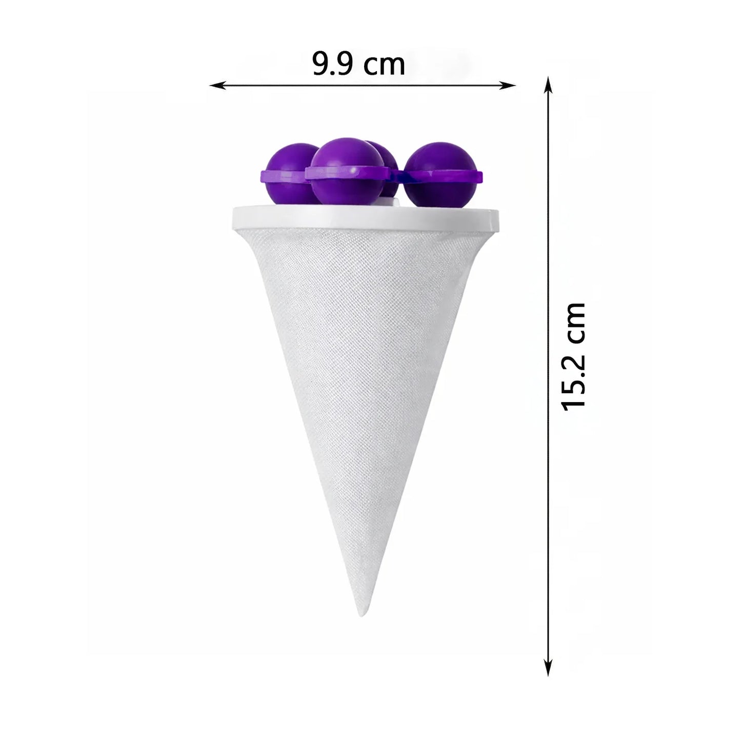 21917 Reusable Washing Machine Lint Remover Ball with Mesh Filter Big Size 1 Pc