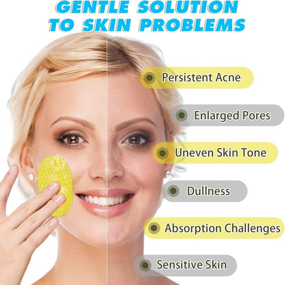 AM5417 Turmeric Kojic Acid Cleansing Pads, 60 Count Turmeric and Kojic Acid Pads, Mild and Non-irritating, Suit for All Skin Types 60 Pcs Kojic Acid Turmeric Cleansing Pads