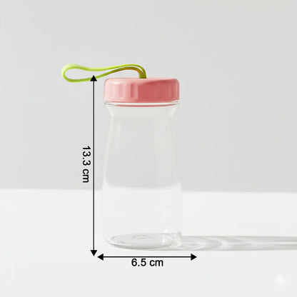 9866 Premium Glass Bottle with Leak-Proof Lid 300 ML