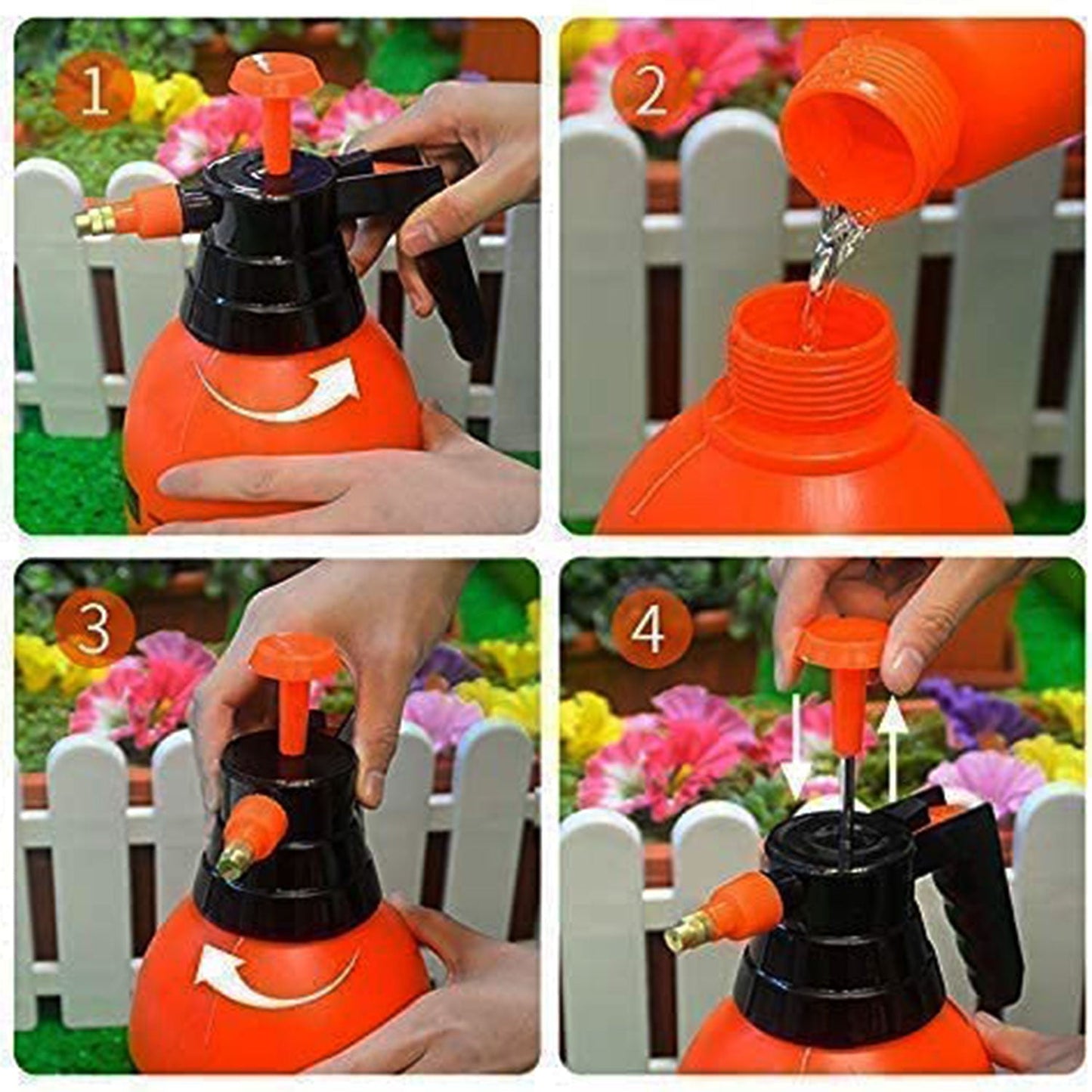 AM7815 Water Sprayer Hand-held Pump Pressure Garden Sprayer - 2 L (Mix Color)
