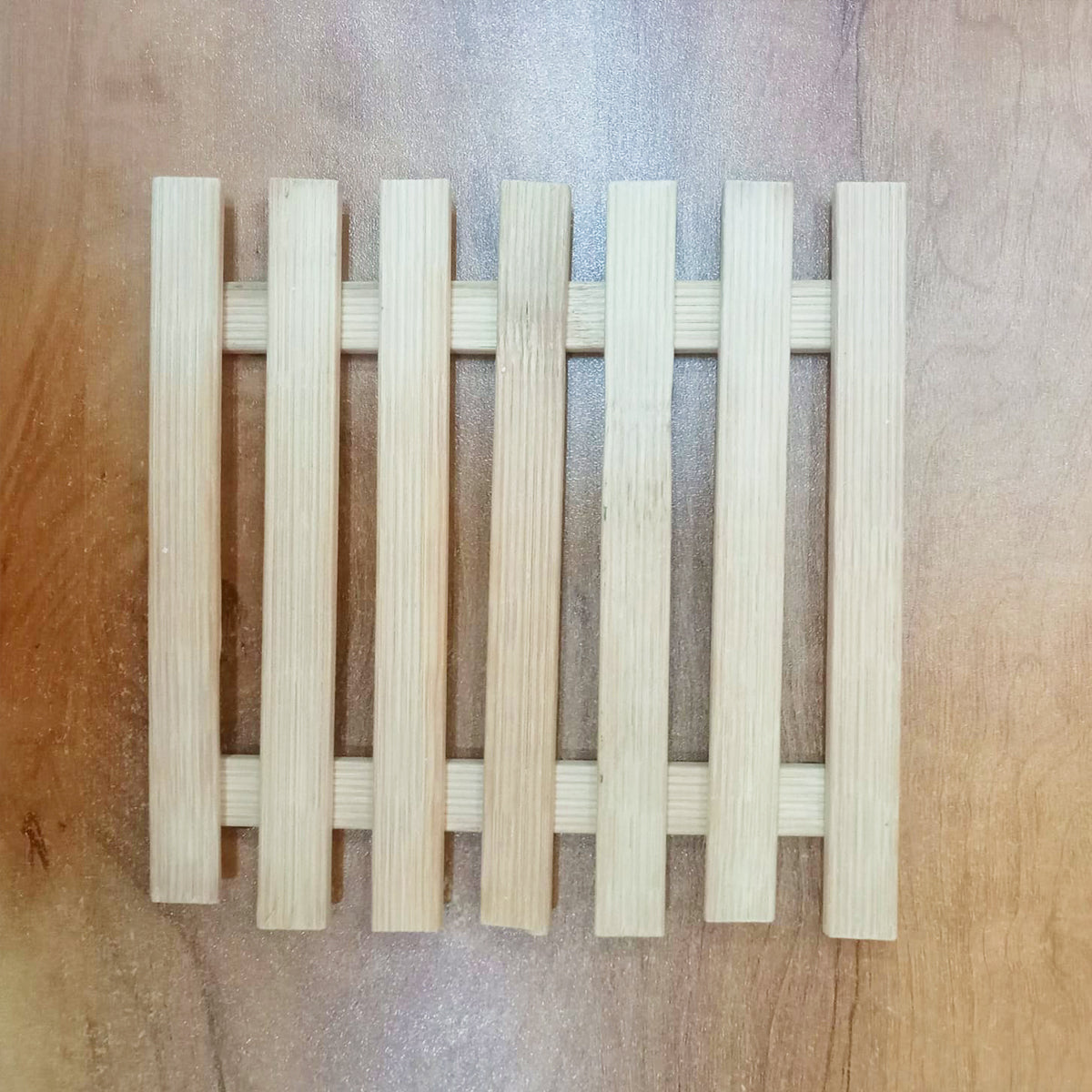 AM5727 Multi-Design Wooden Heat Insulation Place Mat Non-Slip Anti-Scalding Table Pad - (Pack of 1pc)