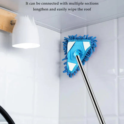 6001 Stainless Steel Road Adjustable Triangle Mop Used for Cleaning Dusty and Wet Floor Surfaces and Tiles