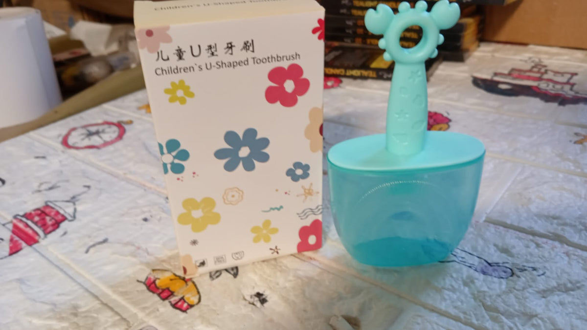 8352 Toothbrush- U Shape Portable Silicone Teeth Brush Clean 360 Degree Cleaning Suitable For 2-6 Years