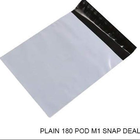0920 Tamper Proof Courier Bags(6x8 PLAIN 180 POD M1 SNAP DEAL) - 100 pcs