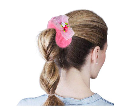 AM1029 Scrunchies Fancy Faux Fur Elastic Hair Bands - 1 Pcs