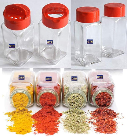 AM6912 Salt & Pepper Glass Jar Spice Holder