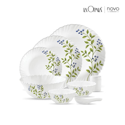 AM3964 La Opala, Novo Collection, Opal Glass Dinner Set 35 pcs