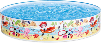 AM3973 Intex Wet Set Collection Snorkel Buddies Snapset Pool, Multi Color (1.52m x 25cm)