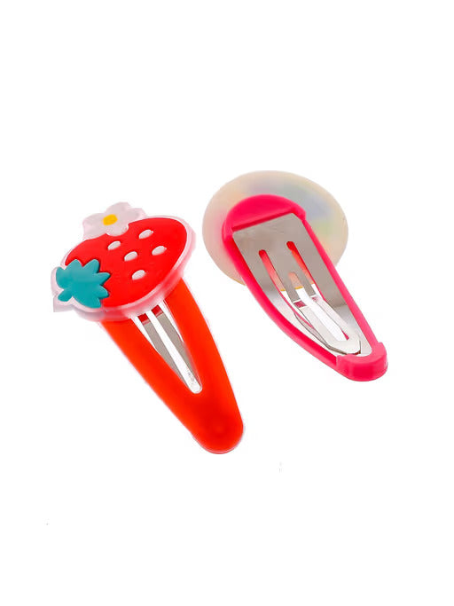 AM1006 Small Tic Tac Hair Clips for Girls & Kids (Pack of 2)