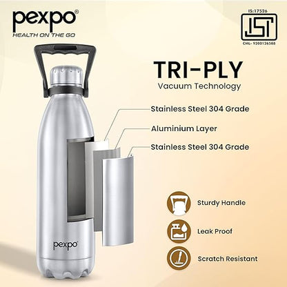 AM2786 Pexpo Echo Thermo SS Water Bottle Vaccum Insulated 2000ml