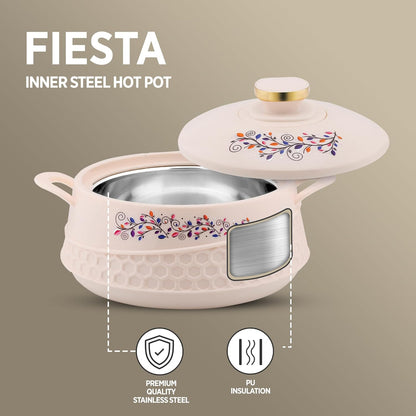 AM0913 Stainless Steel Fiesta Inner Steel Thermoware Casserole 3500 ml