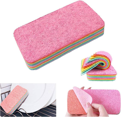 AM7225 Rainbow Compressed Multi-Layer Tear-Away Cleaning Sponge Cloth
