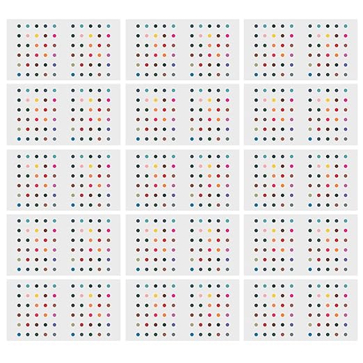 AM1001 Fancy Plain Classic Round Bindi for Women & Girls (MultiColor)