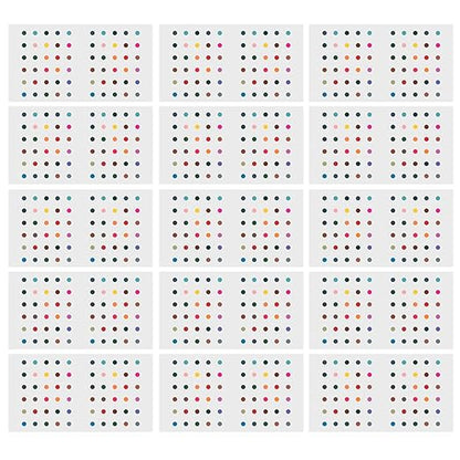 AM1001 Fancy Plain Classic Round Bindi for Women & Girls (MultiColor)